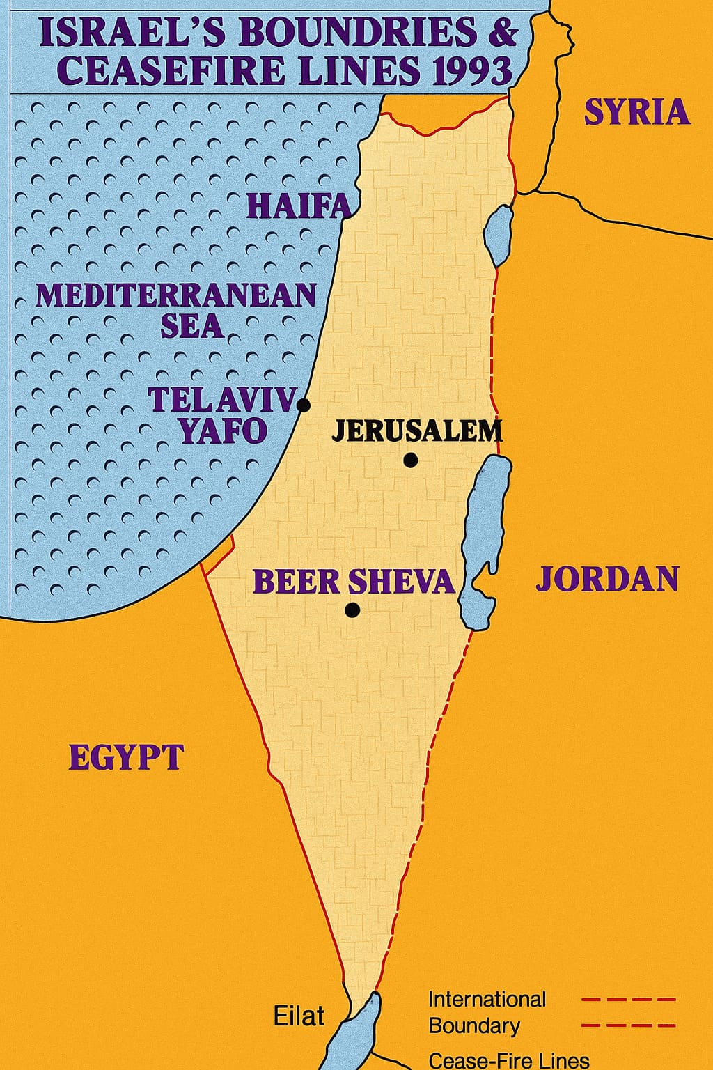 Groß-Israel, das Ziel der israelischen Rechten. Foto: historycentral.com