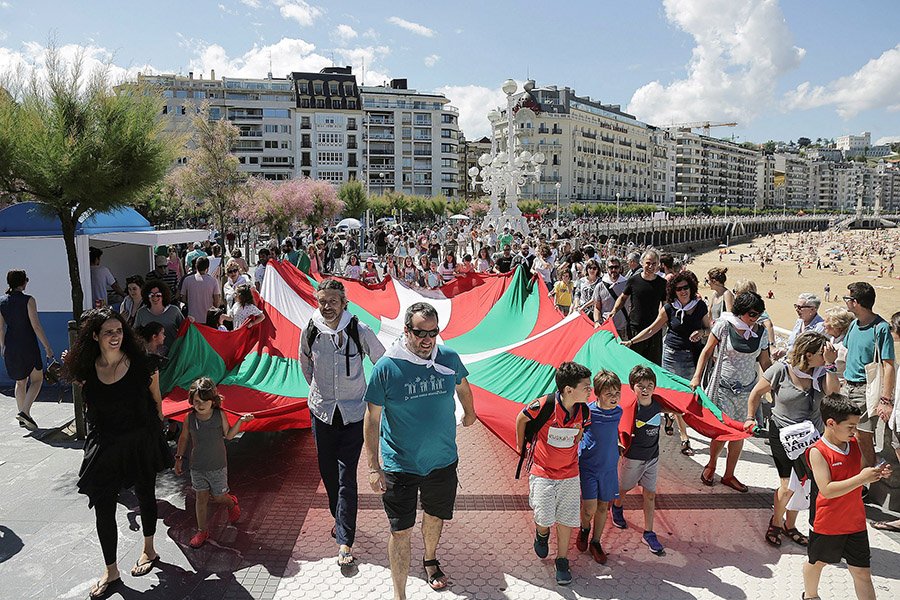 Die baskische Linke Ehun wirbt für die baskische Eigenstaatlichkeit. Foto: hispanidad