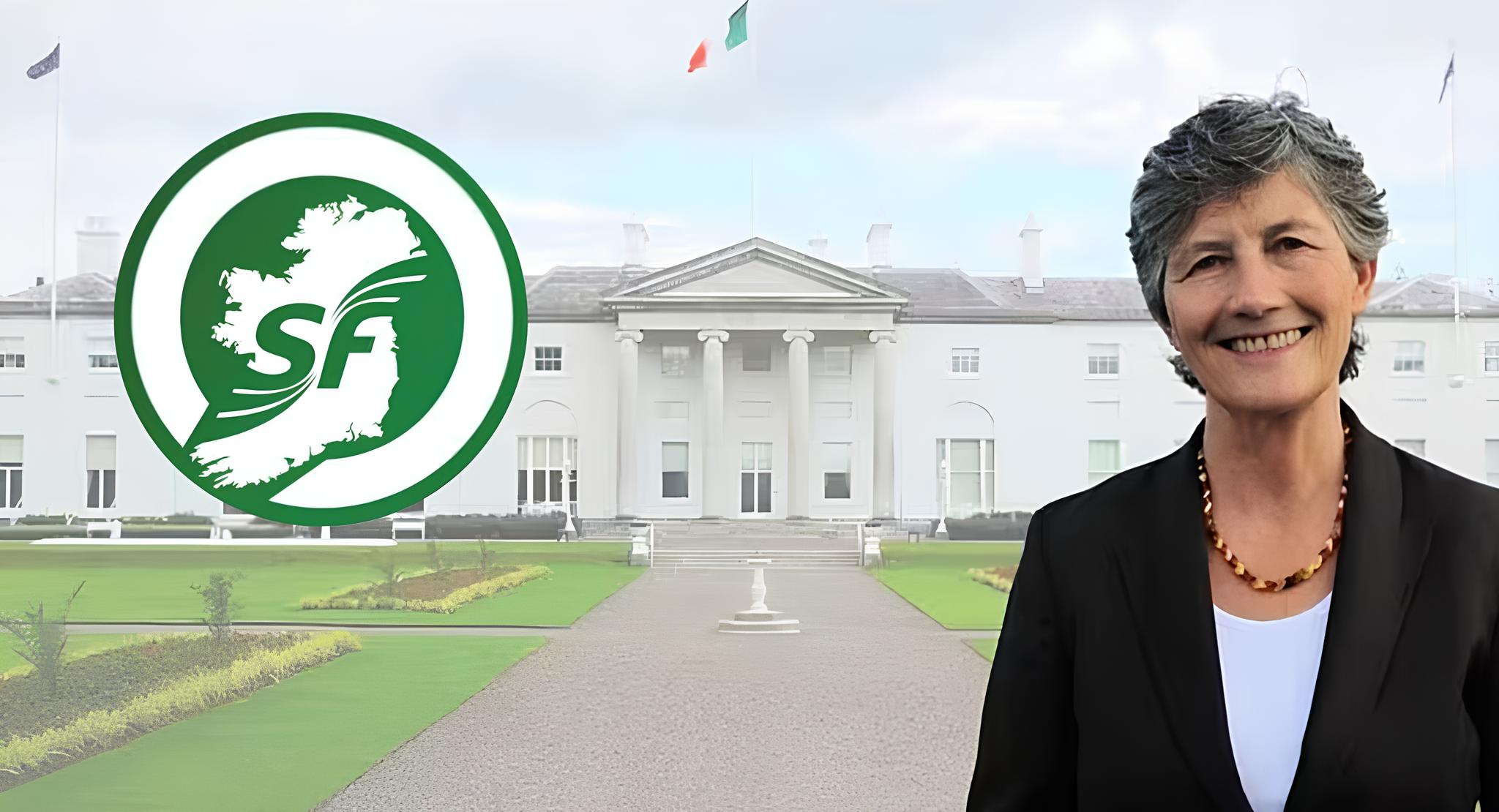 Dank der Unterstützung durch die linksnationalistische Sinn Fein konnte sich die linke Catherine Connolly deutlich gegen ihre konservative Konkurrentin durchsetzen. Foto: connachttribune.ie