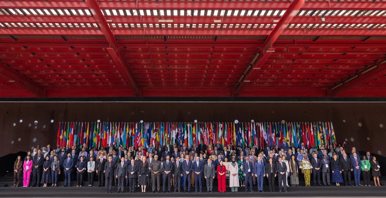 UNESCO-Weltkulturkonferenz in Spanien, Mondiacult 2025 - Gruppenfoto der Kulturminister. Foto: UNESCO