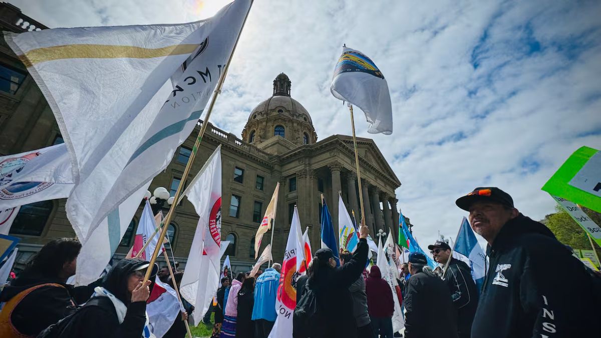 The Indian population of the Canadian province of Alberta, the First Nations, reject the referendum. The desired secession violates the Anglo-Indian treaties that are still in force. Photo: Charles Delisle - CBC
